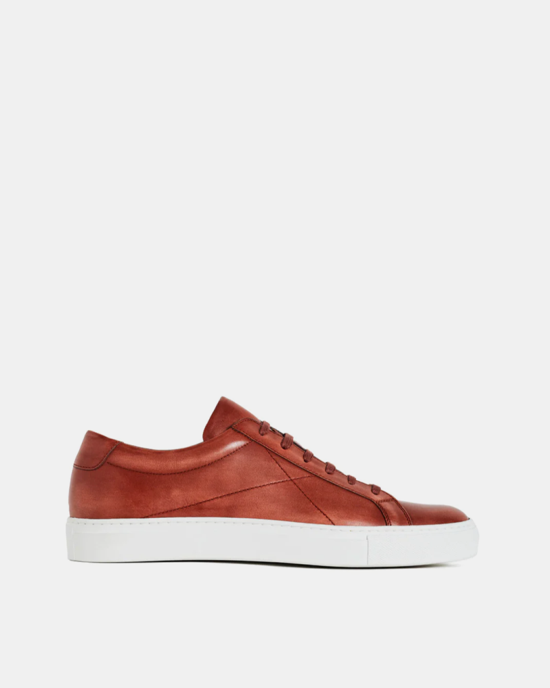 Cognac discount leather sneakers