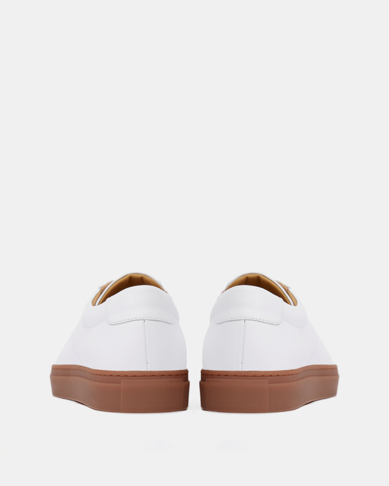 White Dress Sneaker with Bown Outsole Cobbler Union
