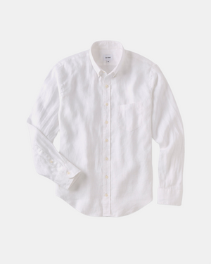 White Linen Dress Shirt