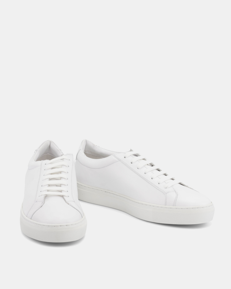 White Low Kick Dress Sneaker