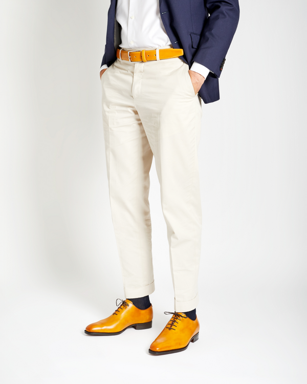 Vincent Mustard Wholecut with Half-Rubber Soles - 722