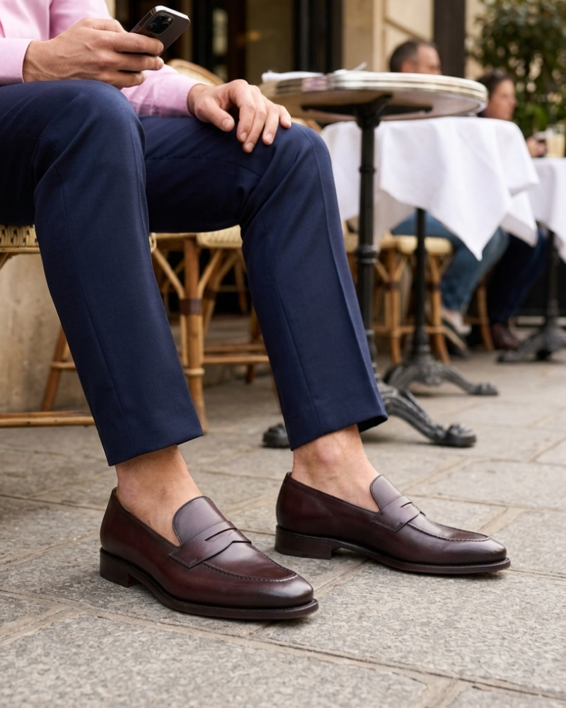 Smith Oxblood with Half-Rubber Soles - 722