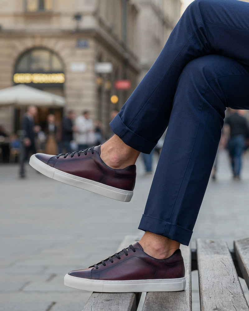 Burgundy Dress Sneaker 13 UK / 14 US Burgundy Dress Sneaker 13 UK / 14 US