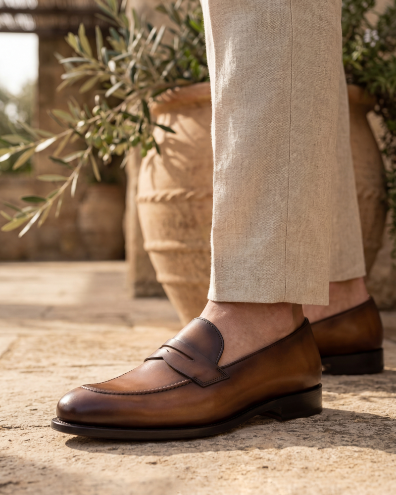 Smith Cognac Penny Loafer - 675