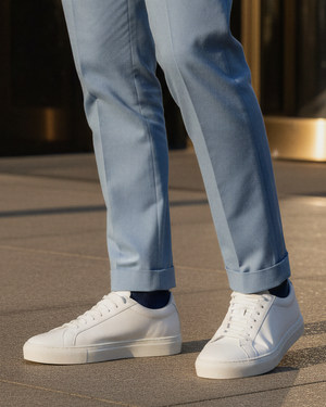 White Low Kick Dress Sneaker