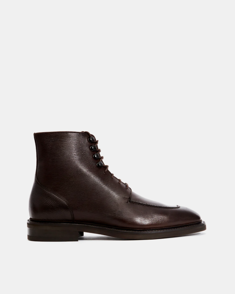 Dark Brown Alcazar Split Toe Boot - Cobbler Union