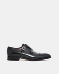 Black Double Monk Strap Dress Shoe - Louvre