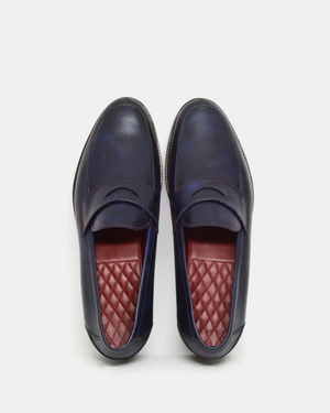 Museum Blue Penny Loafer