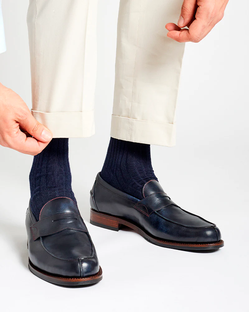 [SALE] - Museum Blue Penny Loafer