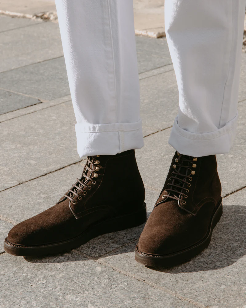 brown suede dress boots Corry Chukka Brown Suede Leather Boots The Jacket Maker