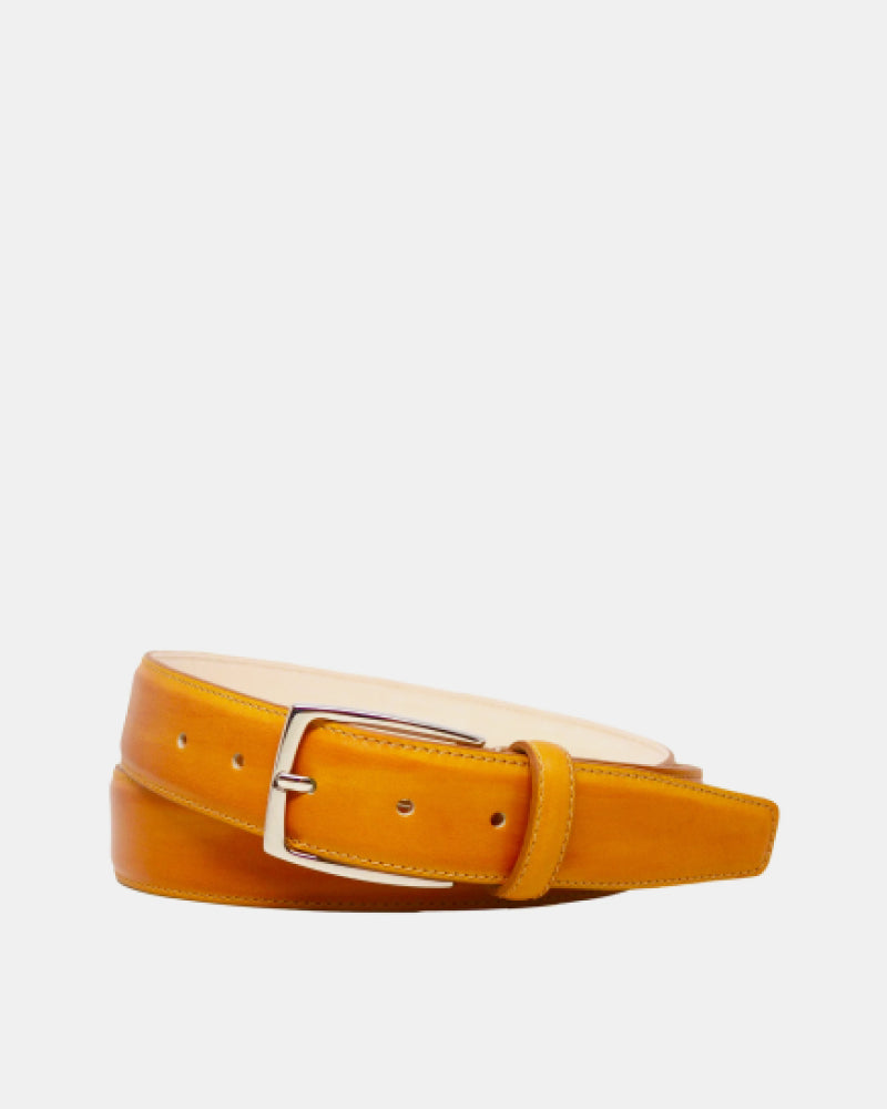 Matching Belt Mustard Calf Cobbler Union - Main Image