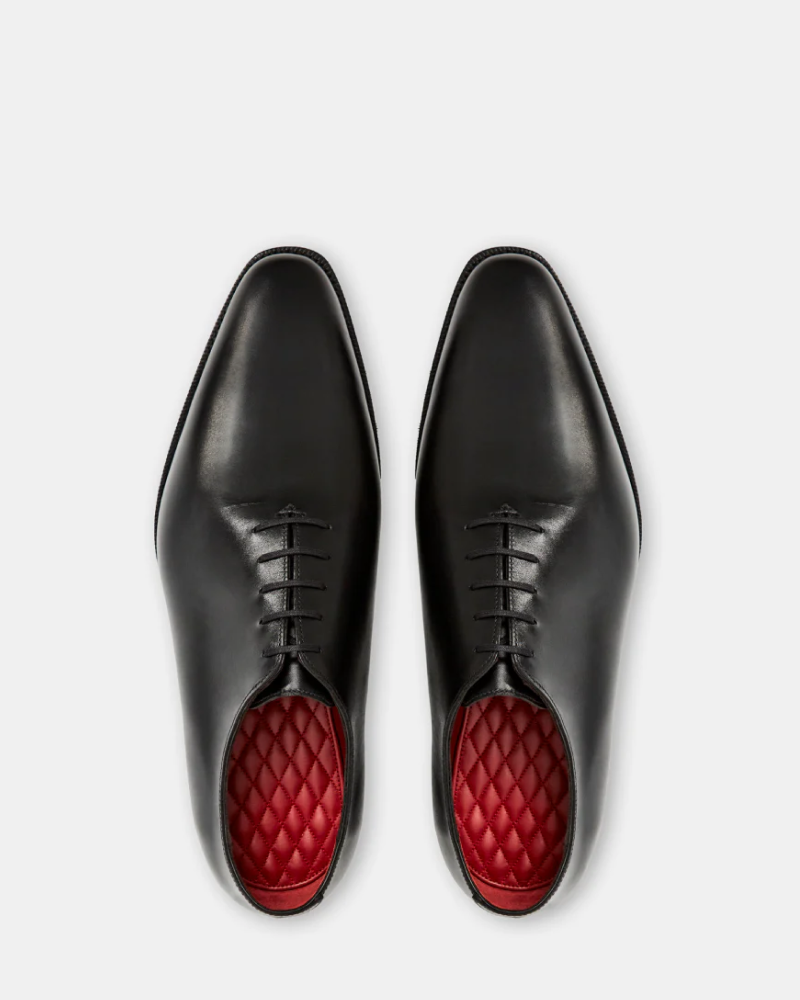 Red Metallic Patent Leather Lace Up Mens Oxfords Dress Shoes